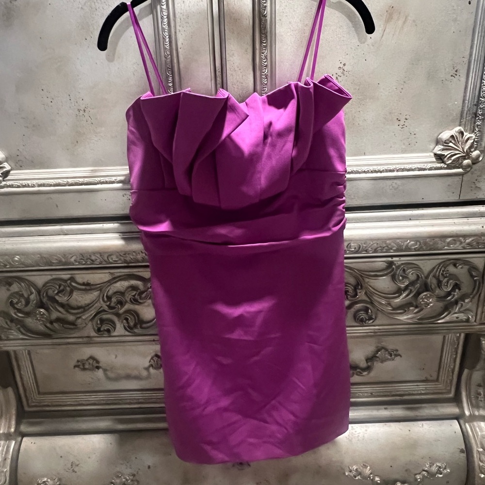 Do+Be Purple Strapless Mini Dress Size Medium